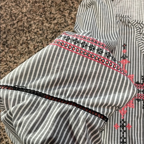 Absolutely Famous Boho Striped Tunic Blouse Plus Size 2X | NWOT - Picture 4 of 6